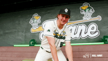 College Baseball Keaton GIF by GreenWave