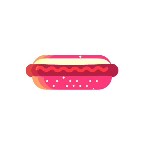 hot dog animation GIF by Robin Davey