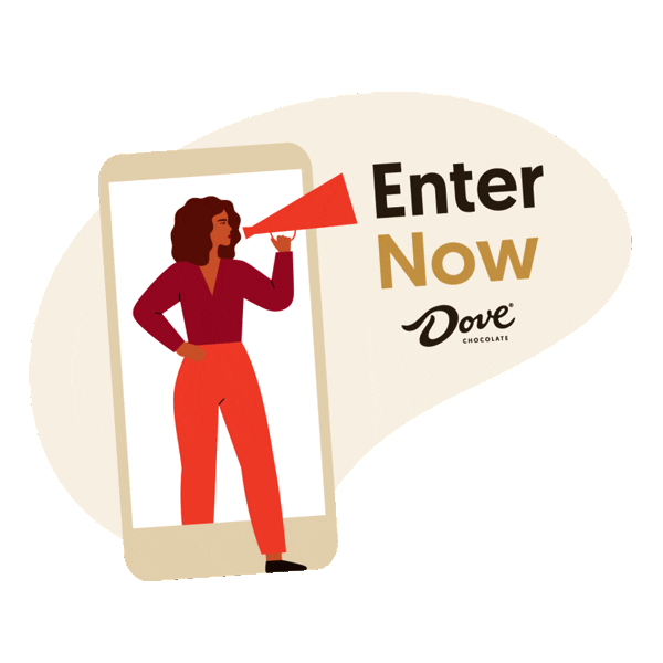 Contest Businesswoman Sticker by DOVE Chocolate