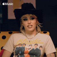 Miley Cyrus Reaction GIF by Apple Music