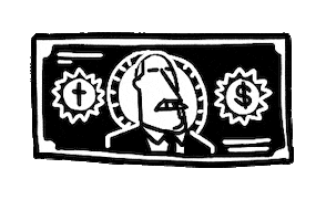 Corrupção Grana Sticker by Banca Tatuí