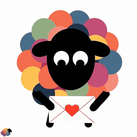 Love Letter Sheep GIF by ColorSheep