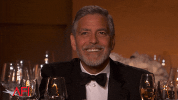 George Clooney Reaction GIF by American Film Institute
