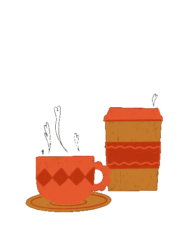Coffee Fall Sticker
