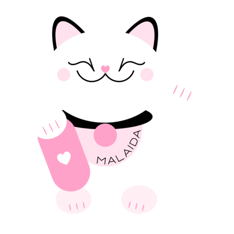 Happy Cat Sticker by Malaida