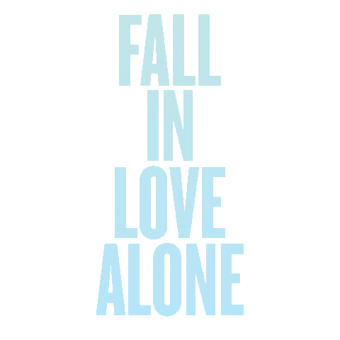 Fall In Love Alone Sticker by Stacey Ryan