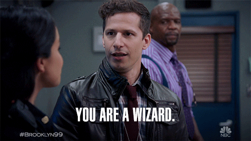 Giphy - You Are A Wizard GIF by Brooklyn Nine-Nine