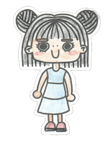 Girl Walking Sticker