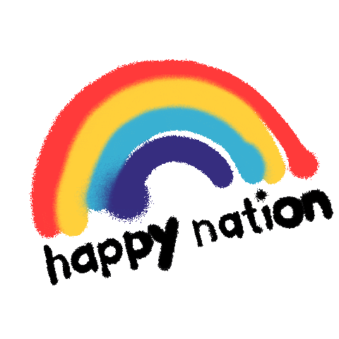 Rainbow Sticker by happy nation