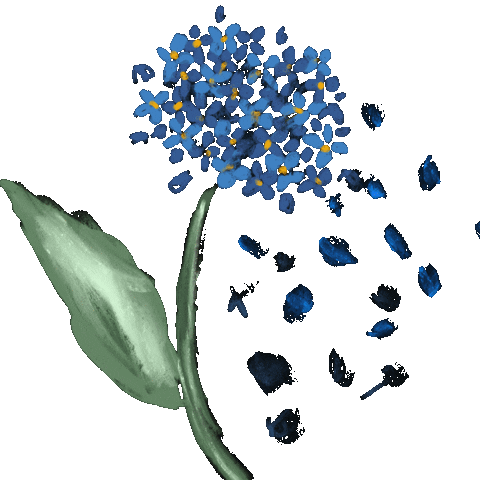 Blue Flowers Flower Sticker by Xiwikj