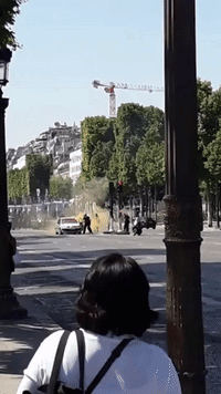 Police Drag Driver Involved in Champs-Elysees Ramming Attack From Vehicle