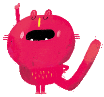 Pink Character Sticker