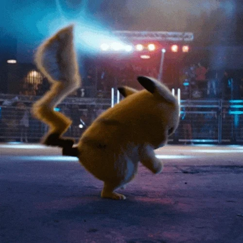 Excited Dance GIF by POKÉMON Detective Pikachu