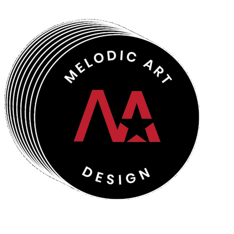 Melodic Art Design Sticker