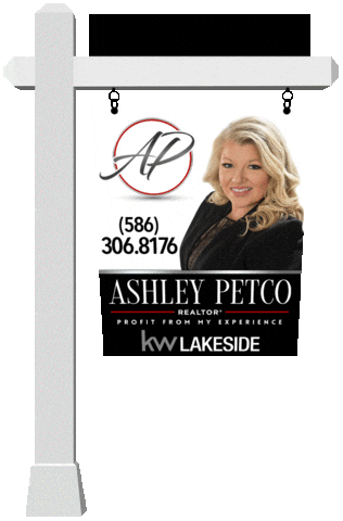 Real Estate Sign Sticker by KW Lakeside Realtor Ashley Petco