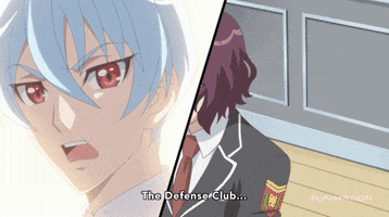 cute high earth defense club love GIF by Funimation