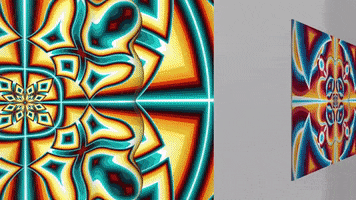 OpticalArtInc art psychedelic abstract artwork GIF