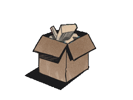 Box Moving Sticker by carriesloane