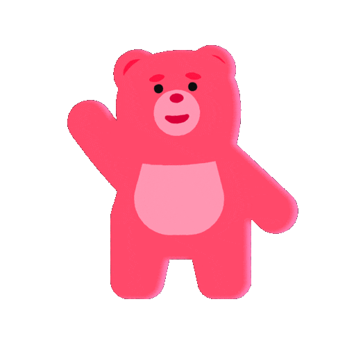 Pink Hello Sticker