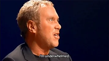not impressed project runway GIF