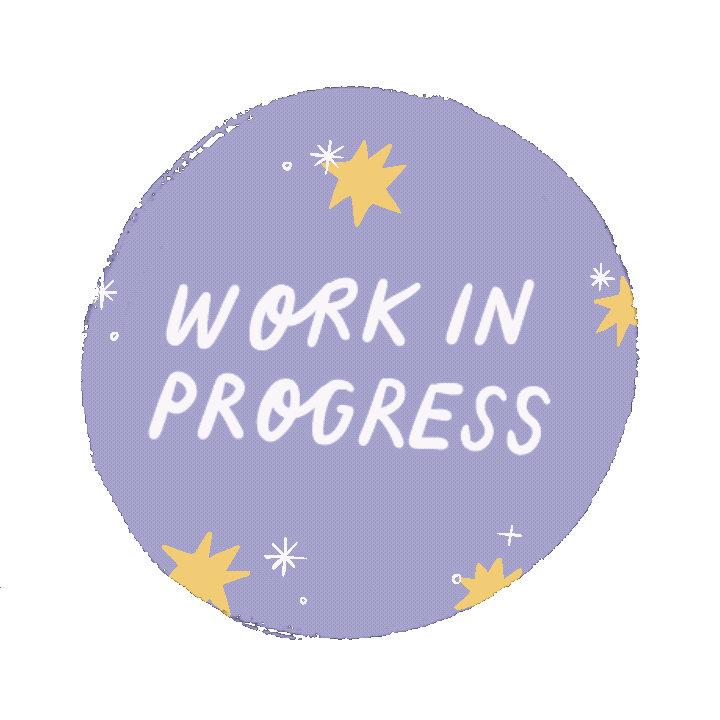 Work In Progress Art Sticker by Ana Luciano