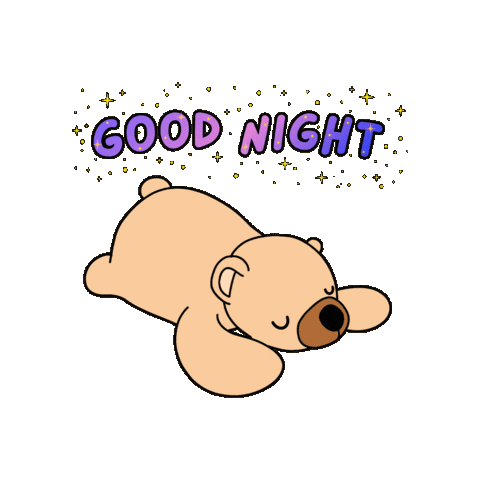 Sleepy Good Night Sticker