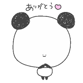 Thanks Panda Sticker