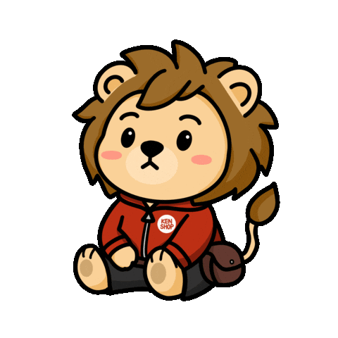 Stare Lion Sticker by KenShop SG