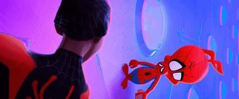 into the spider verse high quality GIF