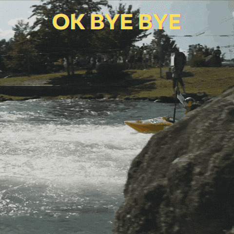 Kayaking Bye Bye GIF by paucanoe