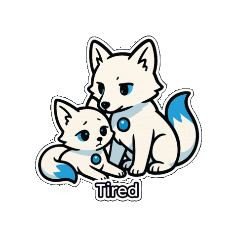 Tired Mood Sticker