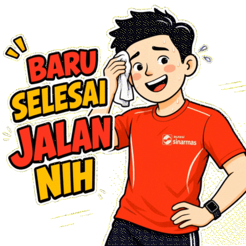 Happy Marathon Sticker by Asuransi Sinar Mas