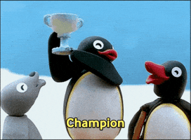 High Five We Did It GIF by Pingu