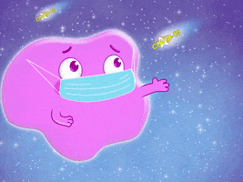 Mask Pink Blob GIF by GIPHY Studios Originals