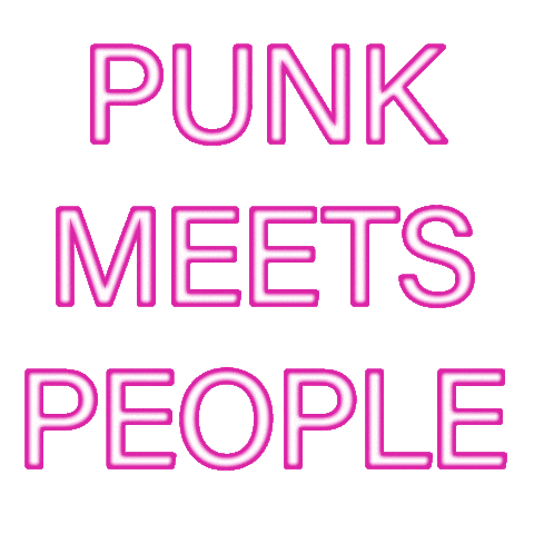 Punk Meets People Sticker by Punkadelic.de