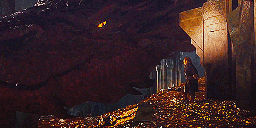 the hobbit dragon GIF