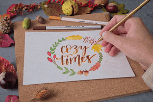 Fall Lettering GIF by STABILO