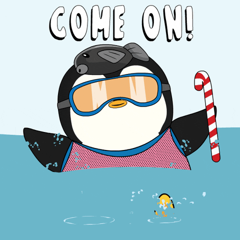 Lets Go Swimming GIF by Pudgy Penguins