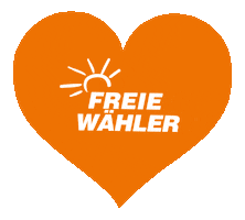 Heart Love Sticker by Freie Wähler Hessen