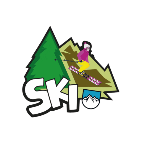 Ski Freeride Sticker by Pescocostanzo Mountain Resort