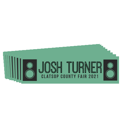 Happy Josh Turner Sticker by Clatsop County Oregon