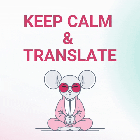 Translation Keep Calm GIF by Tolgee