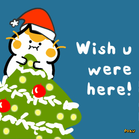 Sad Merry Christmas GIF by Poku Meow