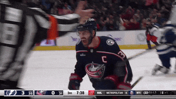 Happy Columbus Blue Jackets GIF by NHL