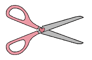 Scissors Artesanato Sticker