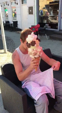 ice cream scoops GIF