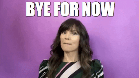 Bye For Now GIF by Your Happy Workplace - Find & Share on GIPHY
