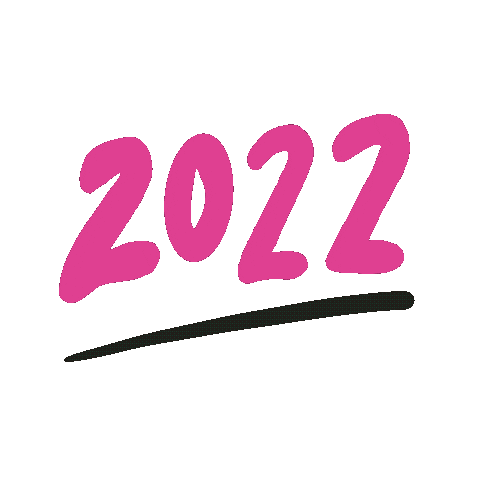 New Years Typography Sticker