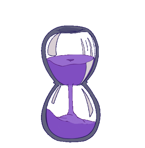 Hour Glass Time Sticker