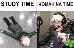 Nagito Komaeda Hajime Hinata GIF